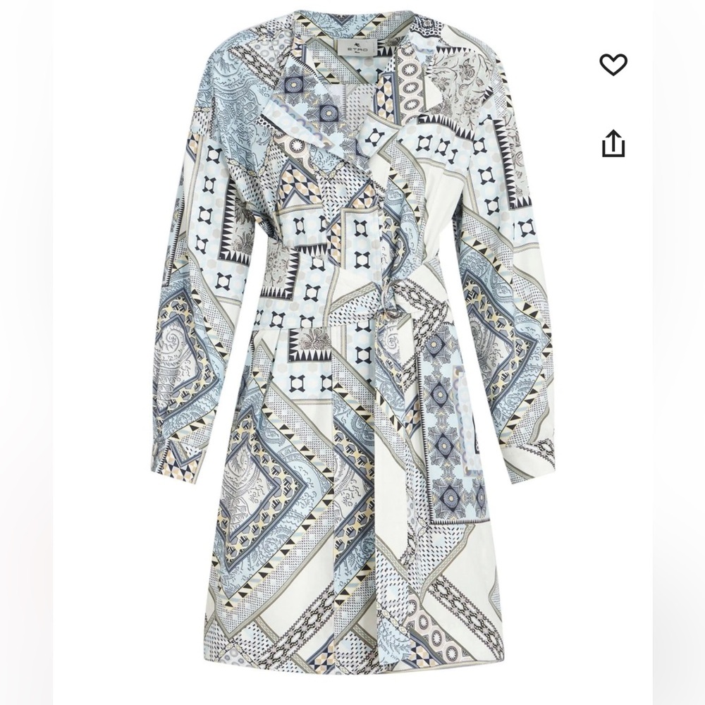 Etro Mix-Print Belted Dress